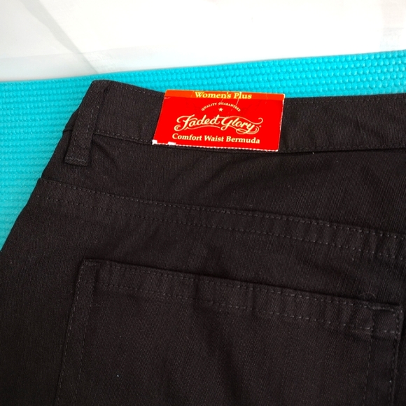 Faded Glory Comfort Stretch Waistband Womens Bermuda 26W - Picture 4 of 9